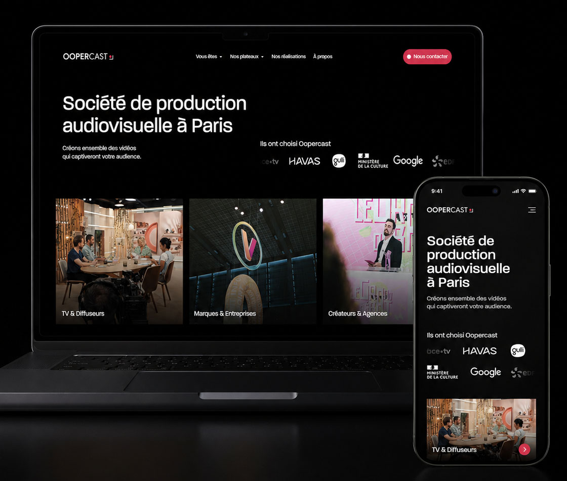 Interface Oopercast, société de production audiovisuelle à Paris